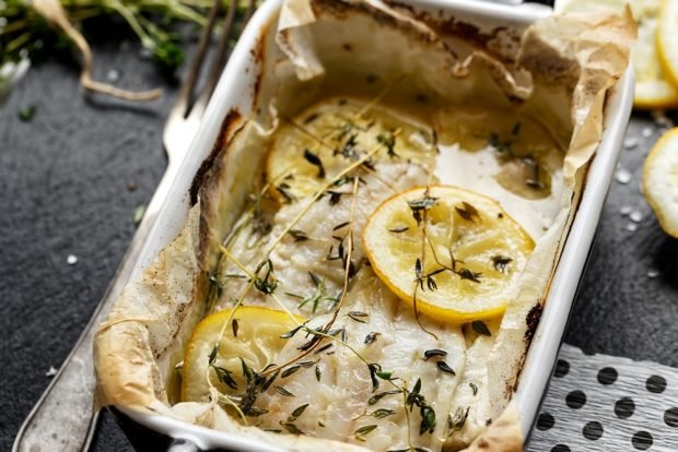 Cod fillet in the oven