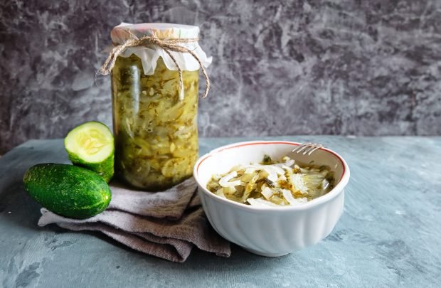 Cucumbers in their own juice for the winter