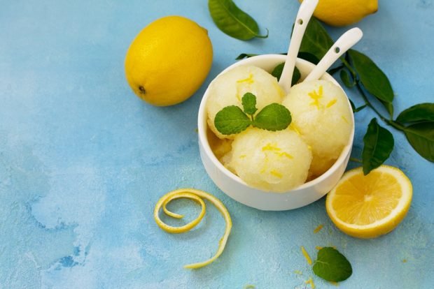 Lemon sorbet