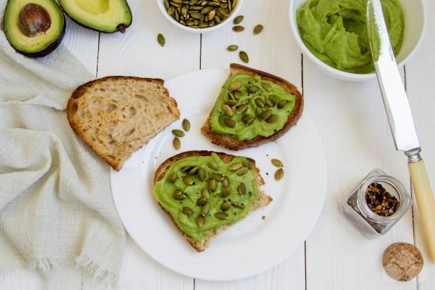 Lenten sandwiches with avocados