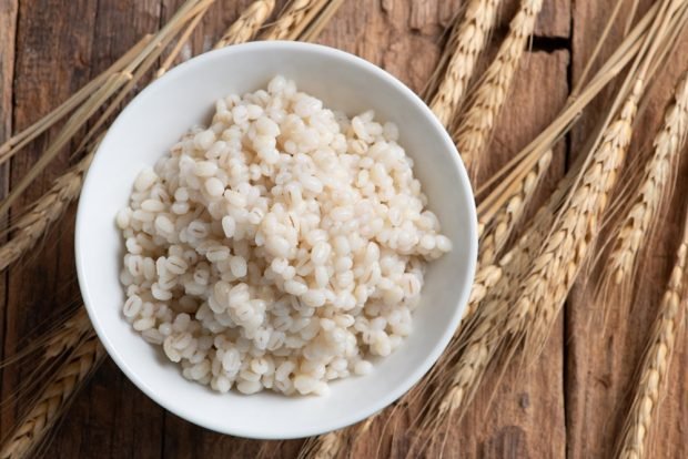 Pearl barley in the microwave