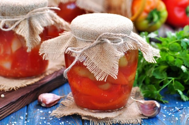 Pepper in tomato juice for the winter