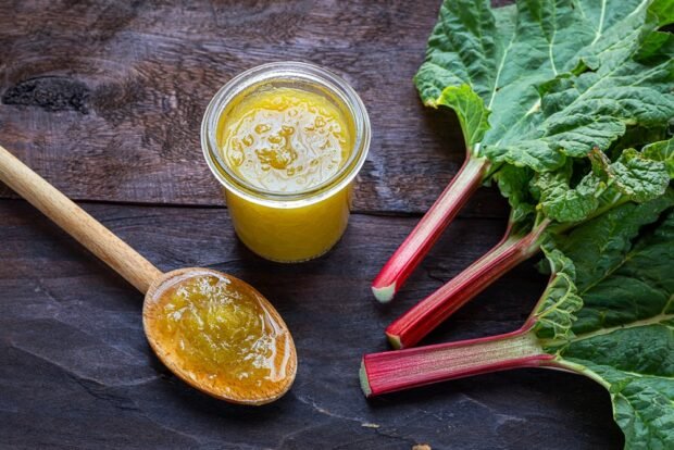 Rhubarb jam with sugar for the winter