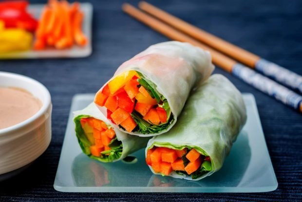 Spring rolls with vegetables