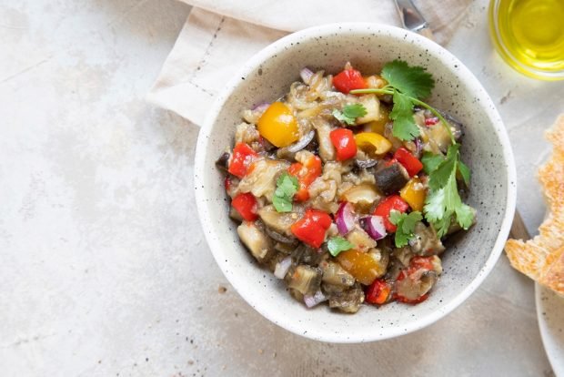 Tbilisi salad with eggplant