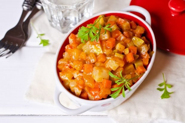 Vegetable stew without meat