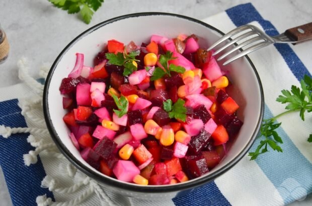 Vinaigrette with corn