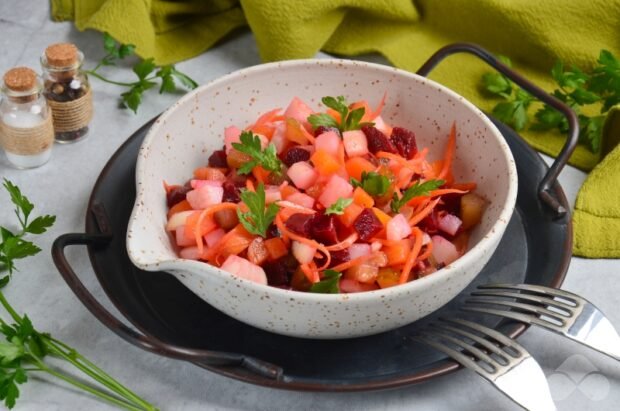 Vinaigrette with Korean carrots